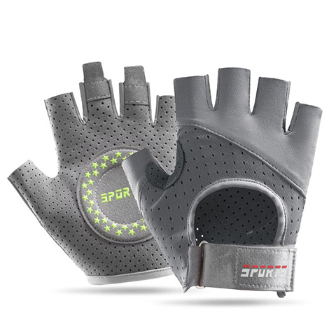 Amazon transfronterizo nuevo guante deportivo de fitness medio dedo ciclismo amortiguador anti-desgaste transpirable anti-deslizante guante anticapullo