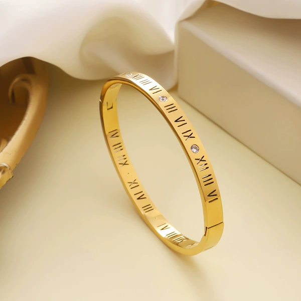 49#6mm wide hollow Roman numerals-Golden