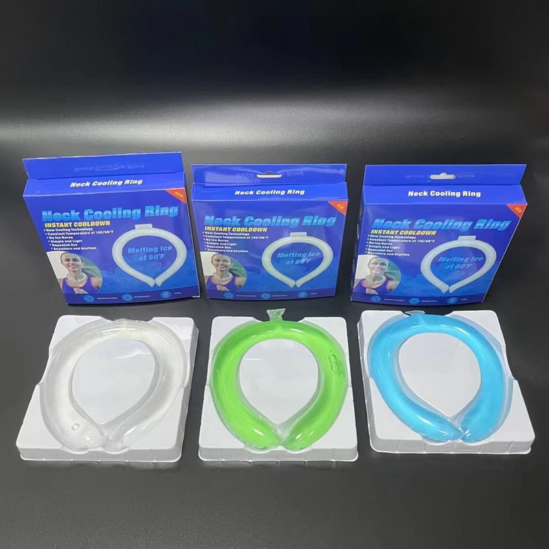 Cross -border NECK COOLLNG RLNG neck cooling band -hook neck ice bag and neck cooling belt cooling belt