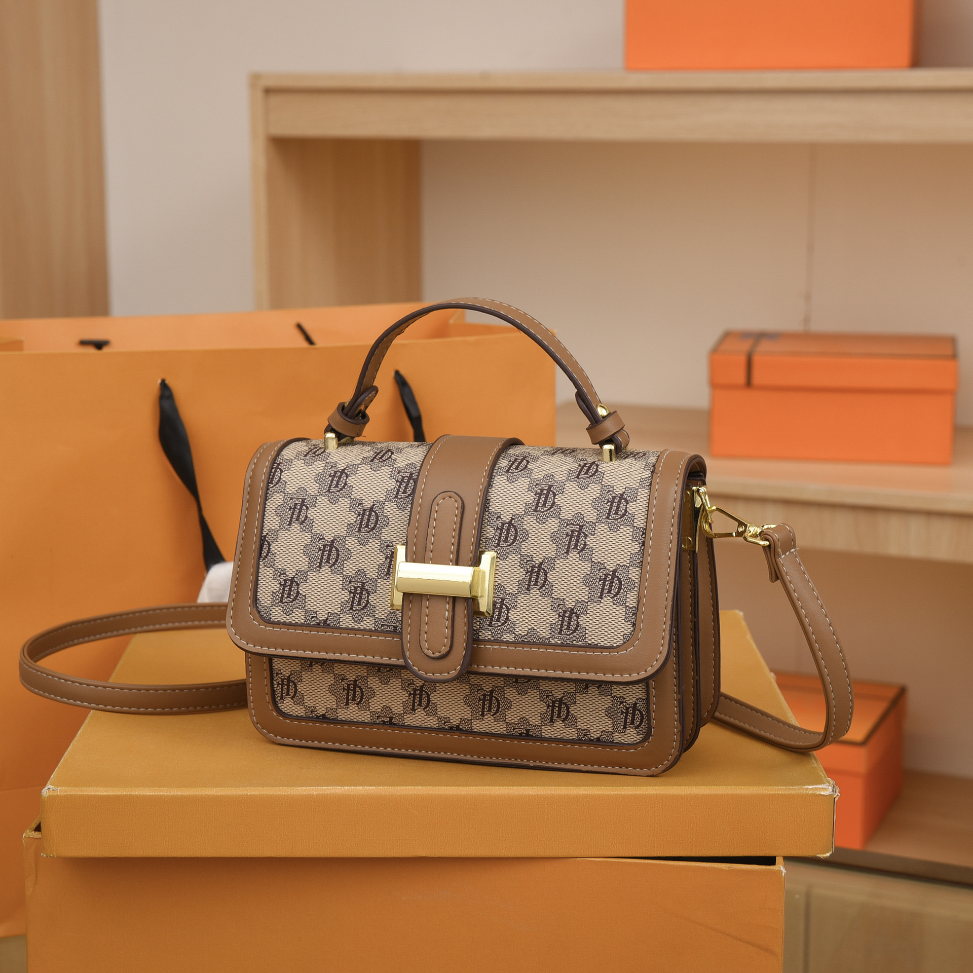 Nuova borsa per, alla moda, casual, elegante, borsa quadrata piccola, design di nicchia, tracolla monospalla, borsa alla moda per_voghion.com