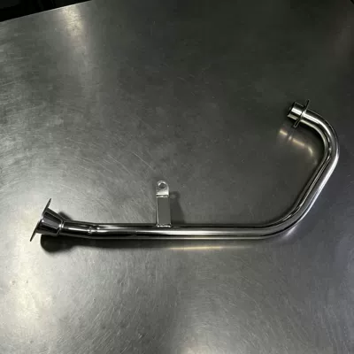 Motorcycle exhaust pipe front section elbow CG125 (Motorcycle exhaust pipe)