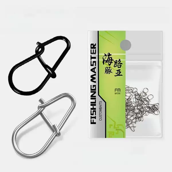Lure gourd-shaped snap connector, micro lure ring accessory, quick-release gourd-shaped swivel for lures