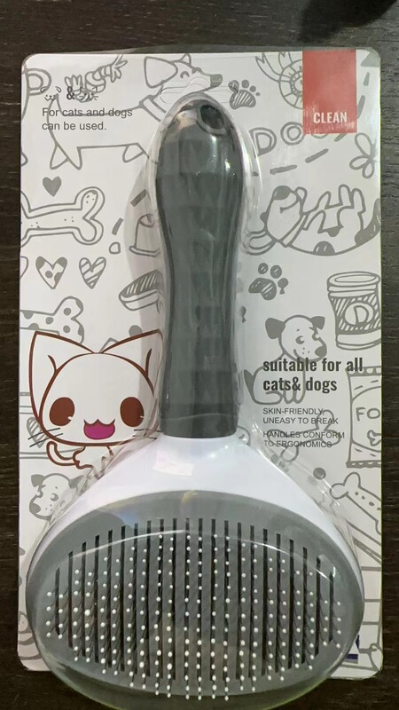 猫用コーム、浮き毛取りコーム、犬毛取りブラシ、猫毛取りツール、長毛専用ペット猫毛取りブラシ|undefined