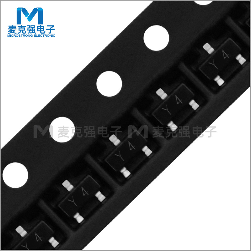 国产贴片稳压二极管BZX84C15V SOT-23 丝印Y4 稳压管 0.3W 15V