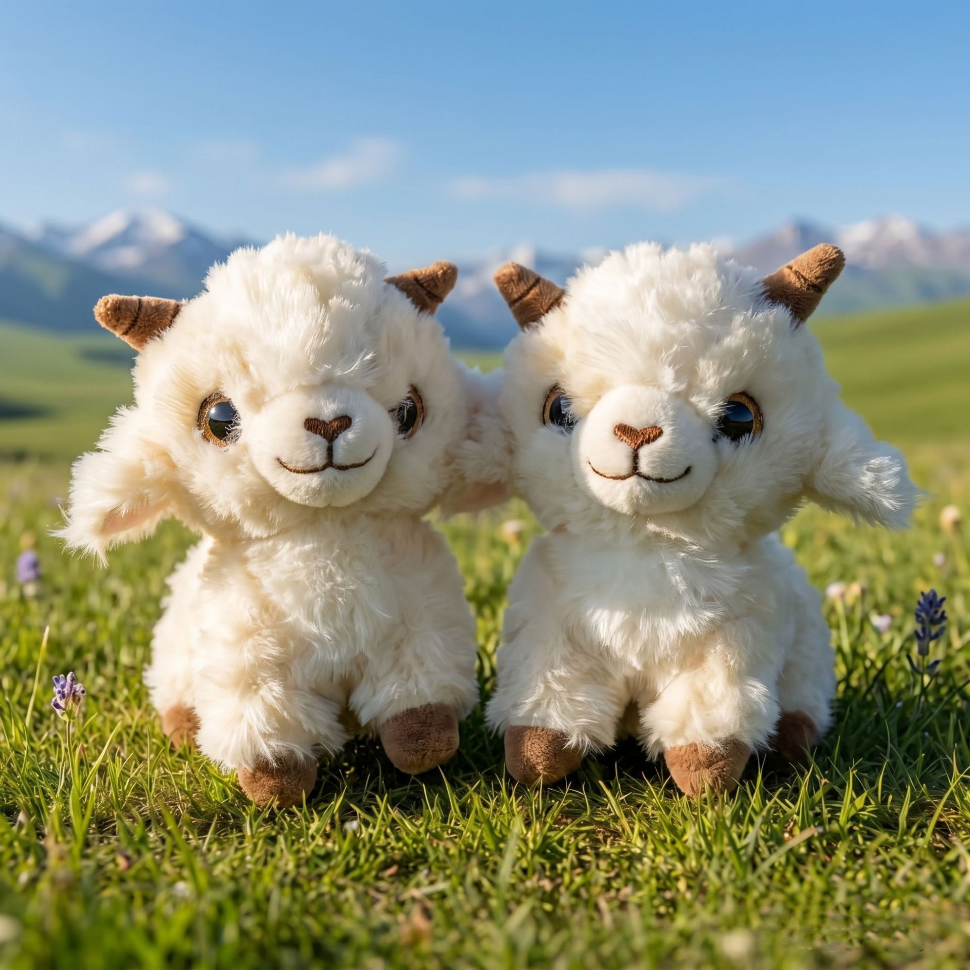 Xinjiang Wealthy Little Sheep Pendant Cute Plush Toy Keychain Doll Travel Souvenir Accessories