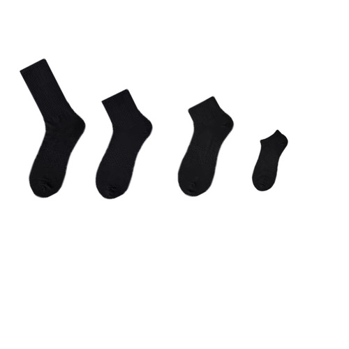 Socks spring and summer mid-calf socks men's pure cotton sports basketball socks Zhuji short socks white breathable mesh shallow mouth boat socks