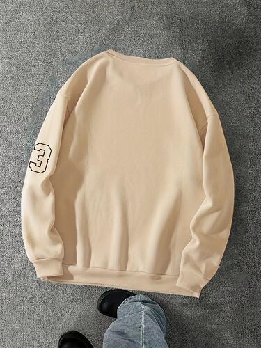 Chicago 23 print men's round-neck long-sleeved sweatshirt pa