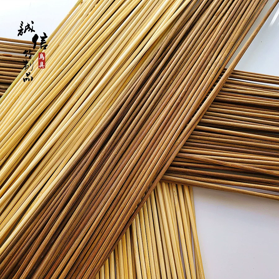 Оптовая продажа 1m бамбуковых полосок для клеток для птиц/карбидных фиолетовых бамбуковых полосок/бамбуковых полосок для круглых клеток для изготовления аксессуаров из бамбукового материала для клеток для птиц