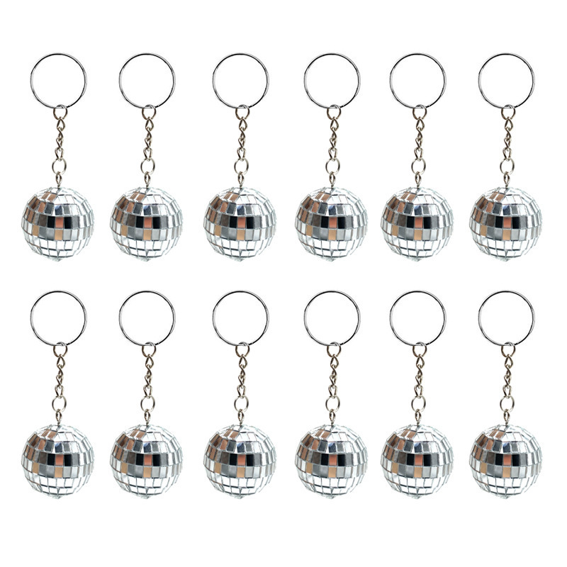 Mirror Ball Keychain Keychain Laser Ball Pendant Disco Disco Lens Ball Keychain Pendant 2024
