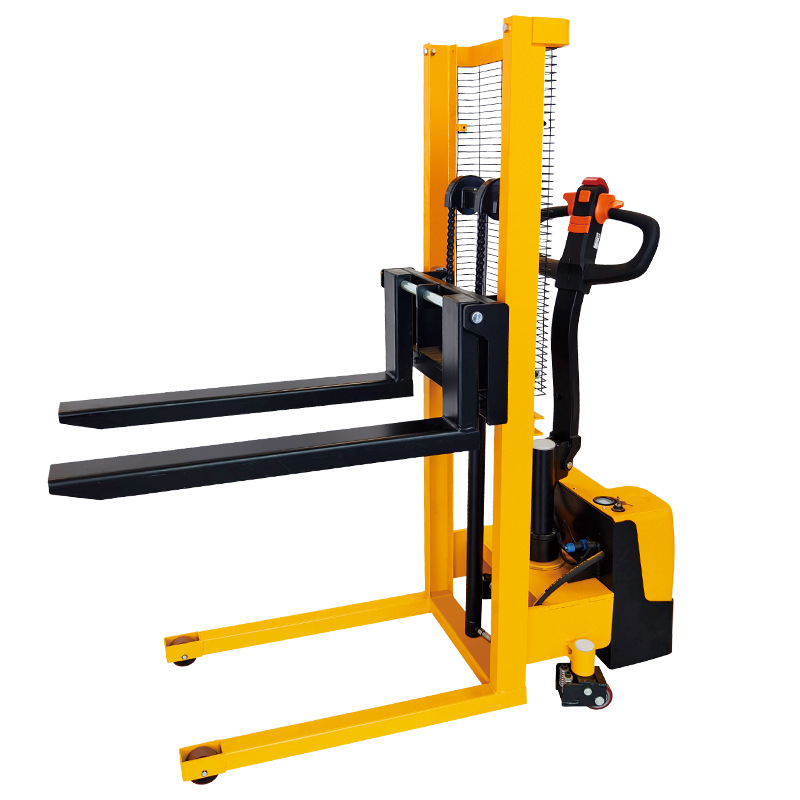 Apilador totalmente eléctrico para caminar Youcheng, carretilla elevadora eléctrica, batería, camión de carga hidráulico, camión de paletas, carretilla elevadora