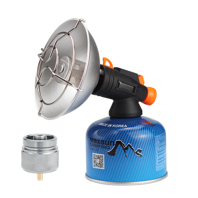 Invierno al aire libre camping calefacción artefacto mini portátil estufa de calefacción gas invierno camping pesca fuego pequeño sol