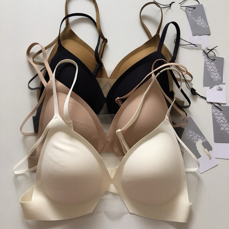 The same style as Song Jia from Japan's Huagejia, French-style sheer mesh seamless bra without underwire, women's bra underwear The same style as Song Jia from Japan's Huagejia, French-style sheer mesh seamless bra without underwire, women's bra underwear