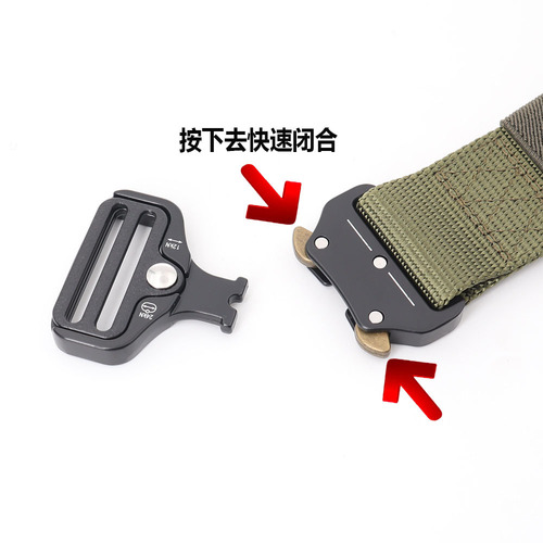 Classic Cobra Buckle Belt Outdoor Men's Sports Tactical Manufacturer Wholesale Nylon Pants Waistband Quick Release
