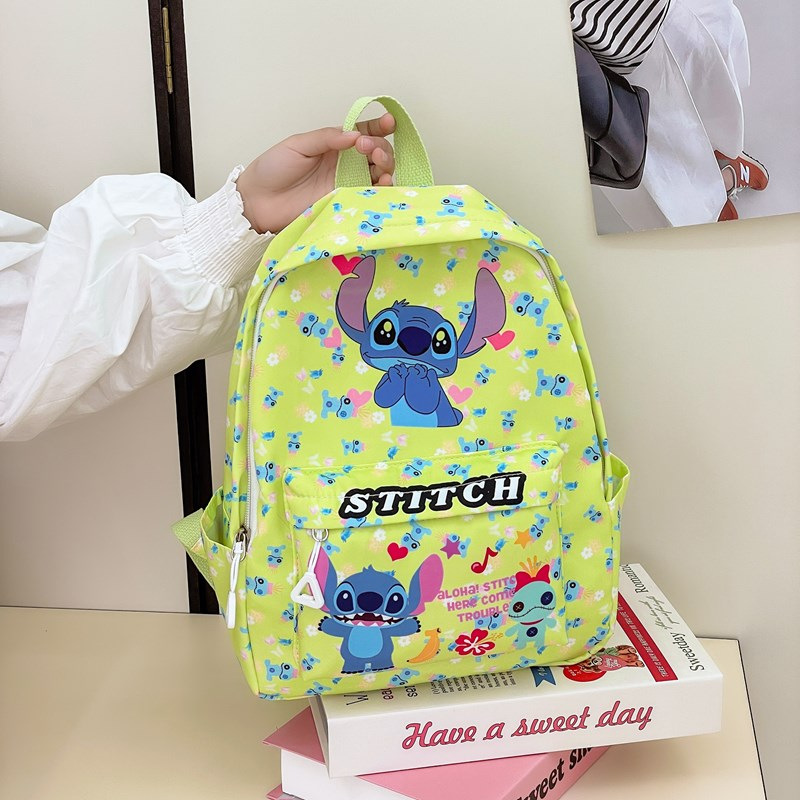 Nuevo bolso para niños Stitzi transfronterizo, jardín de infantes, escuela primaria, mochila ligera impermeable de gran capacidad de dibujos animados para hombres y mujeres