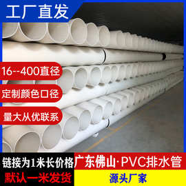 pvc排水管150pvc管下水管upvc管塑料水管100风管工程白色4米管材