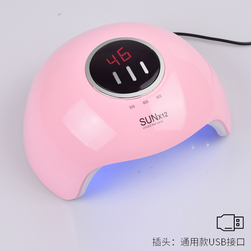 Lámpara de Curado de Uñas con Sensor de 54W al por Mayor, Lámpara LED de Secado Rápido para Esmalte de Uñas en Gel, Lámpara de Fototerapia para Salón de Uñas, Transfronteriza