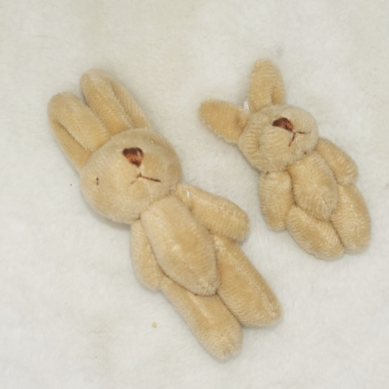 슈퍼 소프트 라이트 브라운-관절 토끼 / 4.5CM