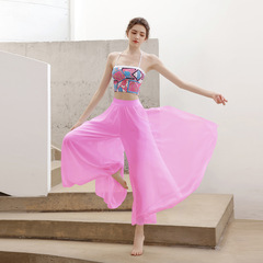 Silk Yang Dunhuang Feitianwu Yoga Suit Women's High-end Elegant Chiffon Sports Fitness Suit