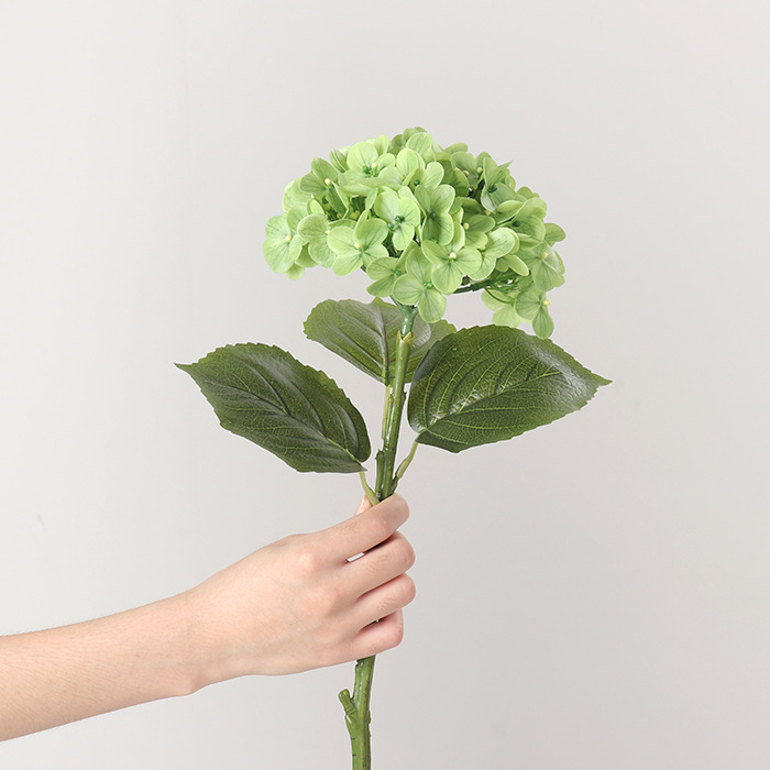 Hortensia simulada, flor simulada, sensación, ramo hidratante, evento de boda, accesorios de fotografía, decoración de ventana de sala de estar
