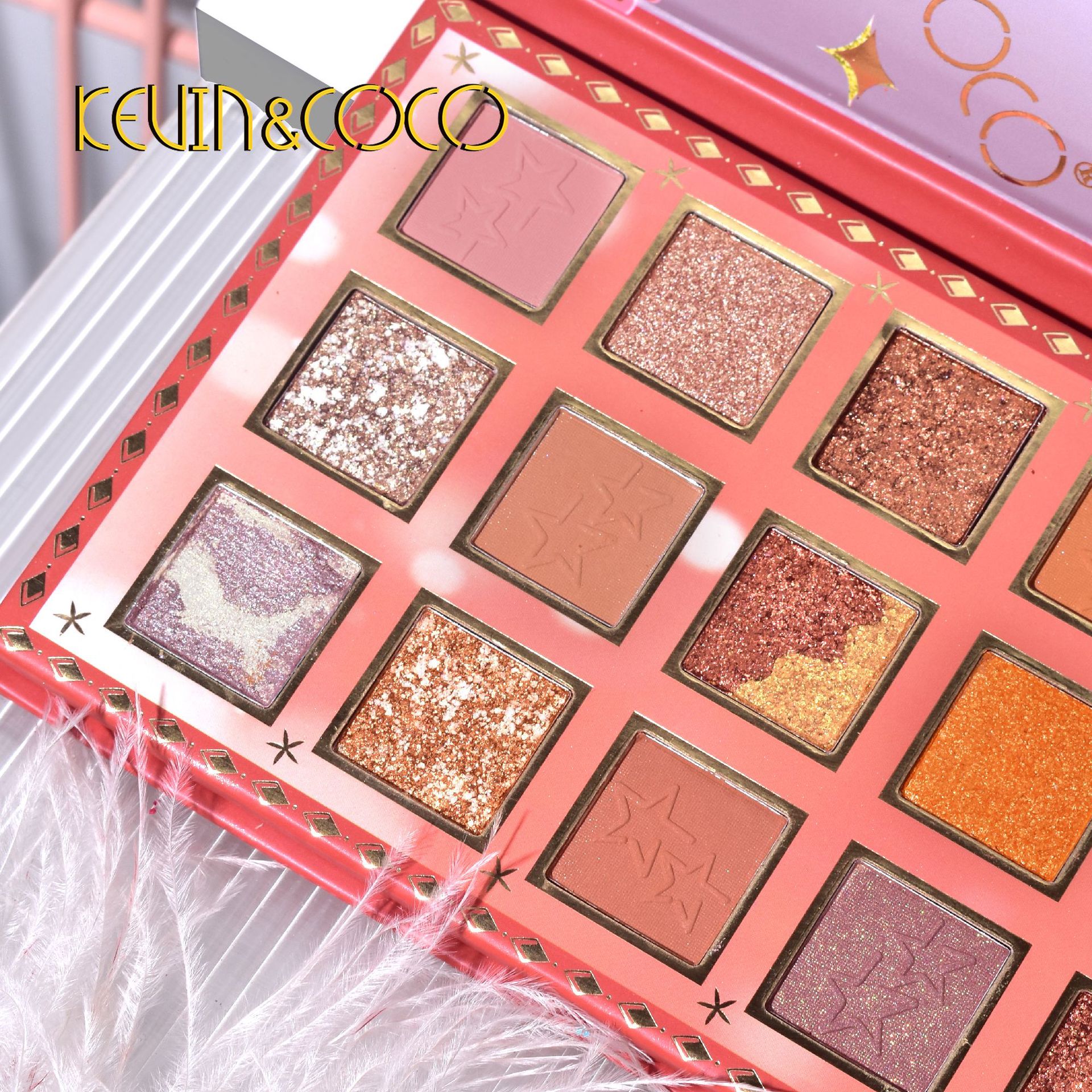 18-farbige Pink Leopard Lidschattenpalette
