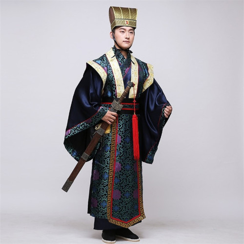 Hanfu men's ancient costume: Official, Swordsman, High-Ranking Official, Statesman, Scholar, Gentleman—plus a stunning performance outfit inspired by Guan Yu from the Romance of the Three Kingdoms studio collection.