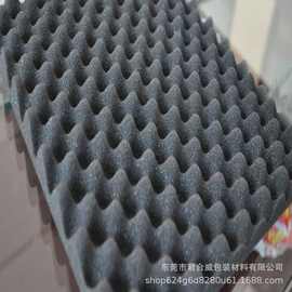 东莞现货自粘波浪海棉阻燃隔音防滑KTV录音棚家用隔音棉加厚降噪