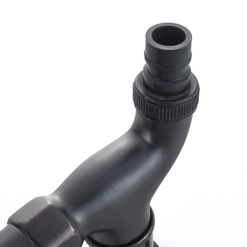 Obei sanitary ware wall-mounted retro single cold black bronze washing machine faucet European brass faucet factory wholesale
