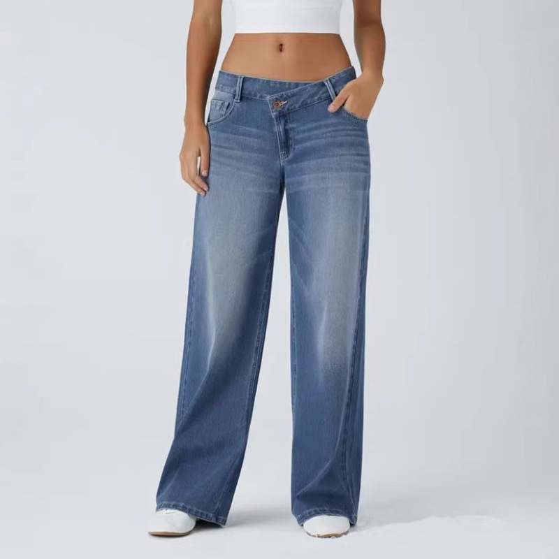 Tiktok Us New Women's Low-Waist Loose Casual Jeans Wide-Leg Pants Casual Jeans Tiktok Us New Women's Low-Waist Loose Casual Jeans Wide-Leg Pants Casual Jeans