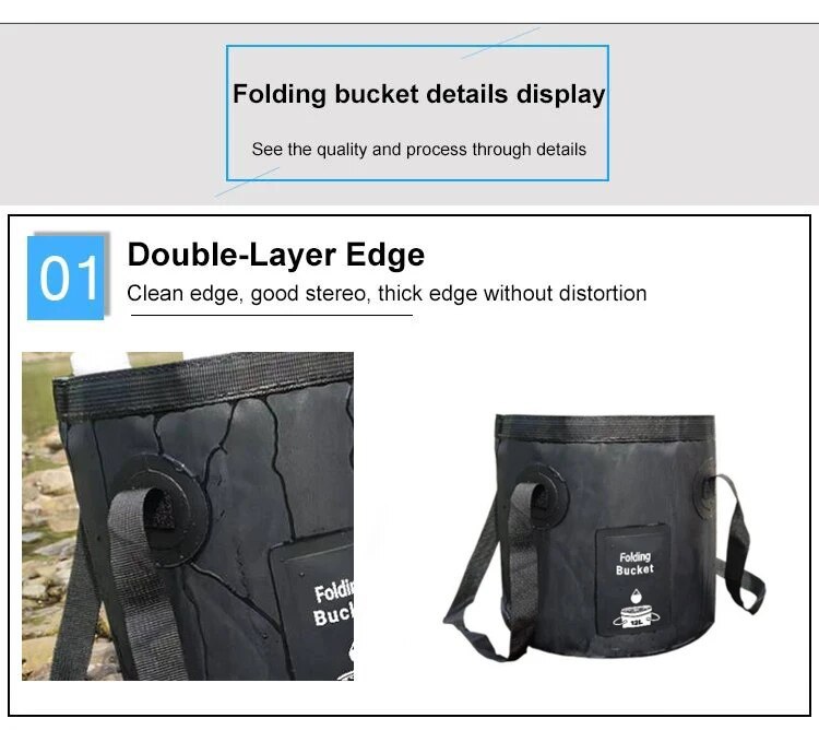 Hot outdoor convenient box, car wash integrated molding fishing bucket, folding water bucket_voghion.com