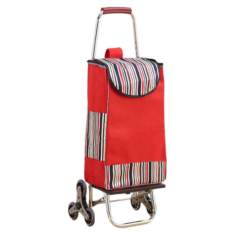 Supermercado portátil mayorista para personas mayores subir escaleras para comprar verduras carritos de transporte de equipaje remolque plegable barra de tracción carritos de compras