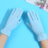 Summer silk breathable street thin gloves