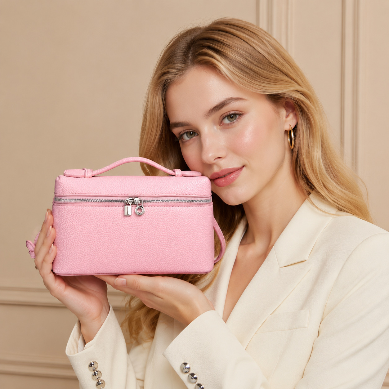 Bolso de Hombro Mini Estilo Lonchera LP19 de Cuero PU para Uso Diario