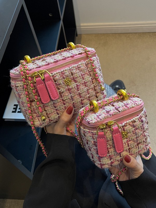 Caja de tela de viento fragante, bolsa cuadrada para mujeres, 2026 nueva moda transfronteriza, alta sensación de moda, bolso de cinturón de cadena universal