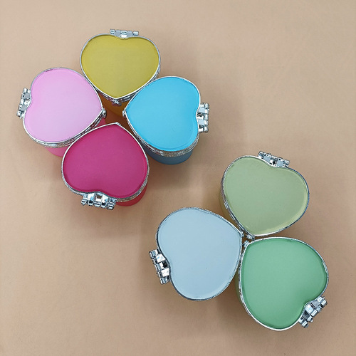 Small Plastic Heart-Shaped Candy Box, Children DIY Craft Jewelry Box, Princess Box for Girls, Factory Wholesale