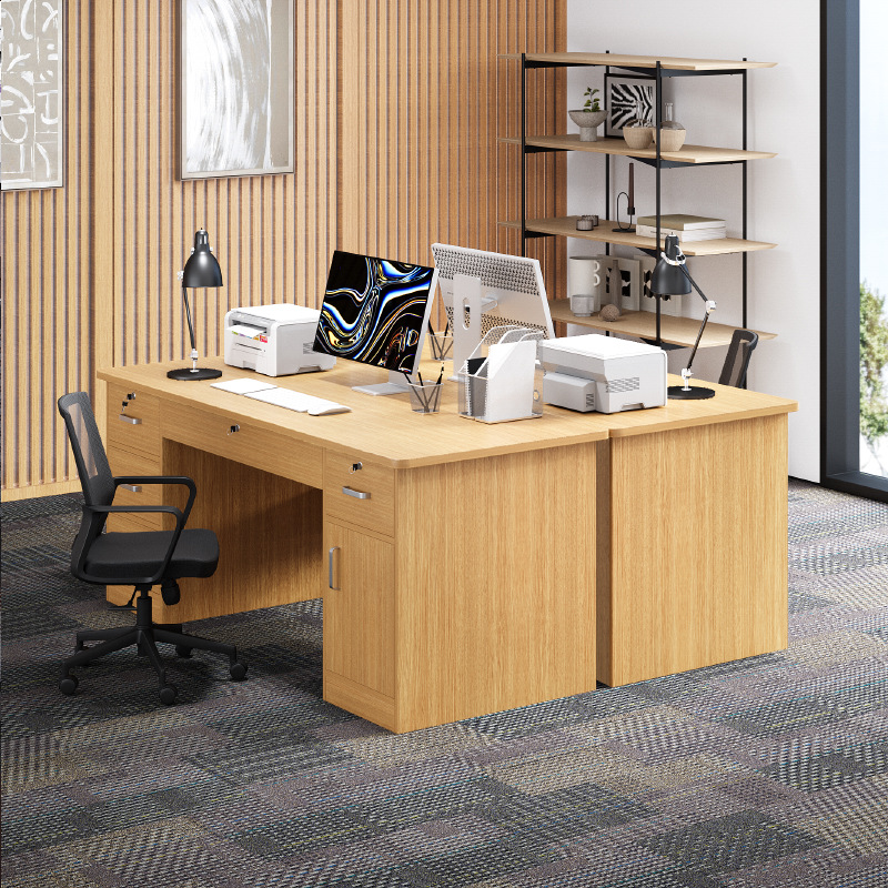 Mesa de computadora de escritorio, mesa y silla combinada simple, mesa de estudio de estudiantes domésticos modernos, escritorio, escritorio, escritorio integrado