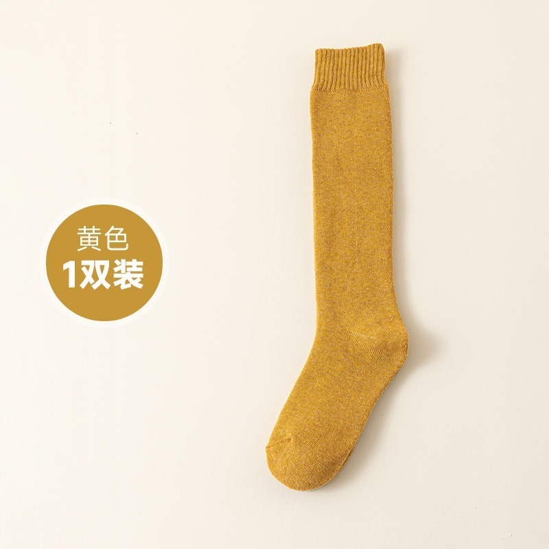 女士冬季小腿袜子JK袜加绒加厚毛圈袜防寒保暖廋腿长筒袜及膝袜女|undefined