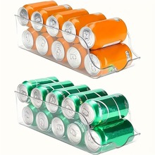 PET冰箱收纳篮透明收纳厨房收纳盒食品储物盒饮料啤酒冰箱收纳盒