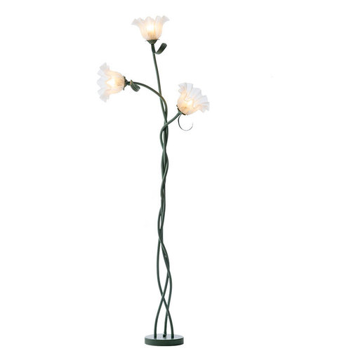 Cream style floor lamp living room sofa next to Internet celebrity retro DIY French pastoral bedroom atmosphere flower lamp cross-border