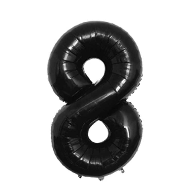 Pequeño globo digital 16 pulgadas versión americana delgada decoración del cuerpo fiesta de cumpleaños Comercio exterior globo de película de aluminio al por mayor globo digital