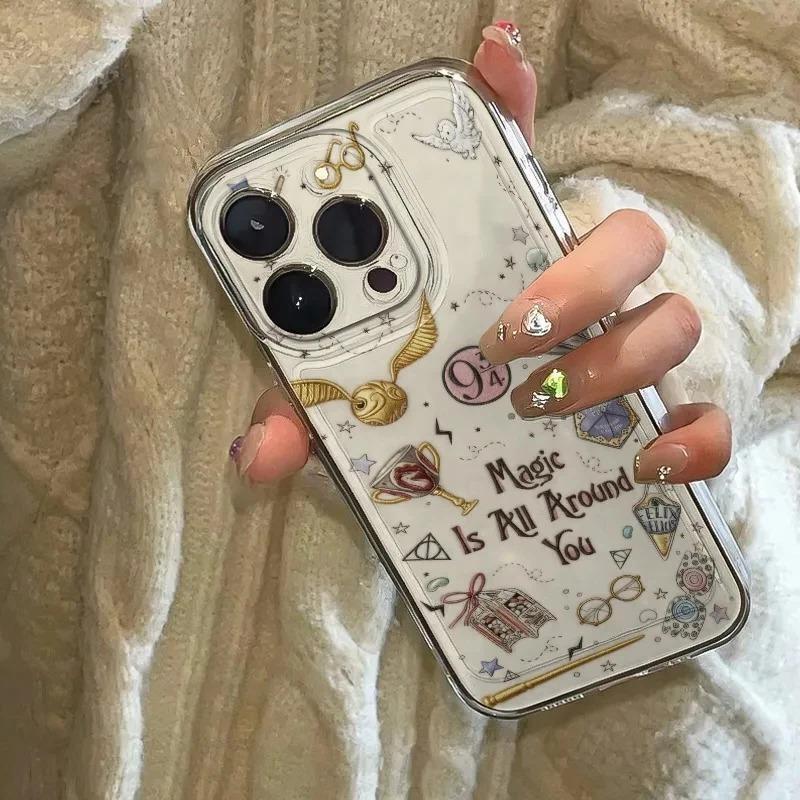 Harry Potter Items Are Suitable for Apple 17Air Mobile Phone Case Iphone16Pro Soft Shell 15 Niche 14 Creative