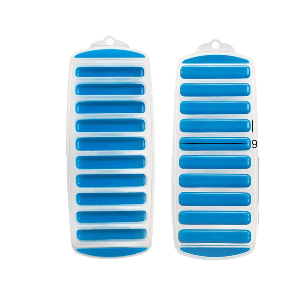 Caja de hielo larga bandeja de hielo cilíndrica jalea DIY molde de hielo de plástico TPR bar fácil desmoldeo traje de molde de cubo de hielo