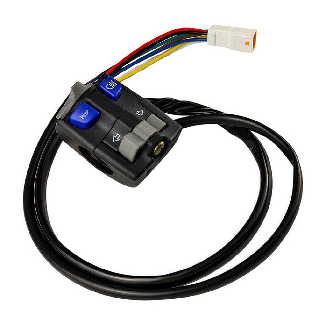 Motorcycle Modified Universal Accessories Left Side with Steering Handlebar Switch Direction Left and Right Light Button Flameout Horn