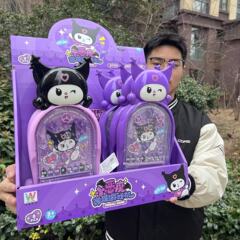 展示盒8只装趣味兔子弹珠机桌面游戏机亲子互动 礼品对战弹射玩具