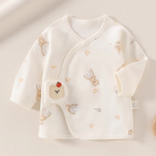 初生婴儿半背衣新生儿半背衣纯棉护肚四季空调和尚服宝宝上衣工厂