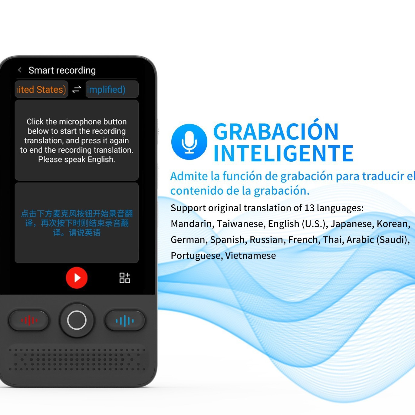 traductor idiomas transfronterizos idiomas fuera de línea ChatGPT traductor auriculares traductor dispositivo de cámara inteligente máquina AI