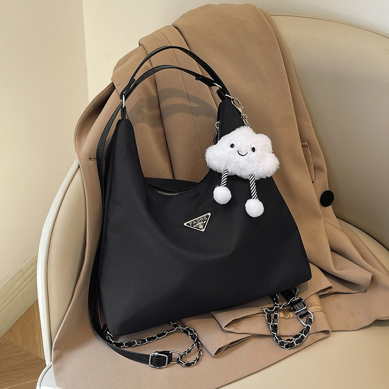 Bagos de tela de nylon de gran capacidad de peso ligero versátil para mujeres 2024 nueva mochila de hombro para viajar bolsas de hombro