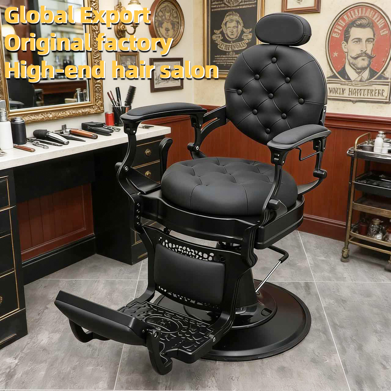Barber transfronterizos silla de barbería para hombres silla de barbería especial salón de barbería silla de afeitar elevación image 1