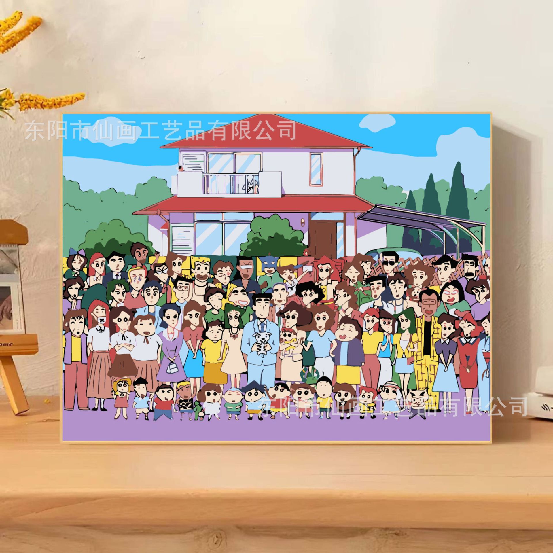 Pintura digital a óleo DIY lápiz pequeño nuevo dibujo animado pintura decorativa colorida a mano mercado nocturno puesto de comercio electrónico mayorista