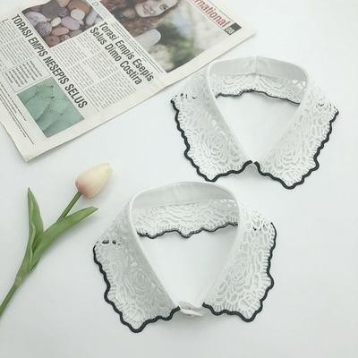 缀美新品上市水溶绣花高品质假领子欧美流行款式女装白搭时尚|ru