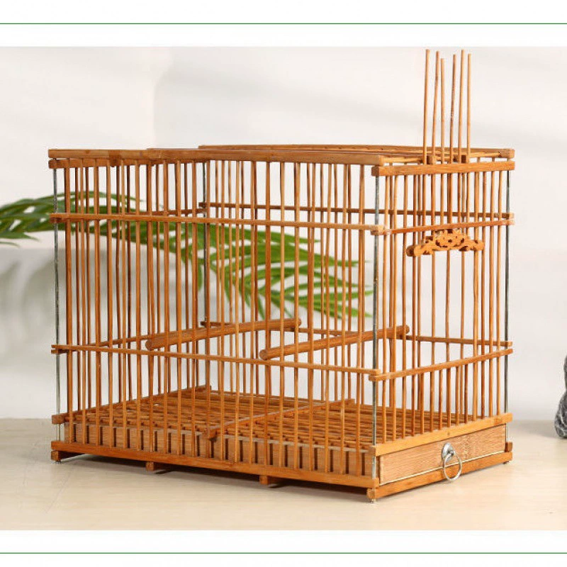 Бамбуковая клетка для птиц Bamboo Fang, клетка для мелких птиц, бамбук, декоративная